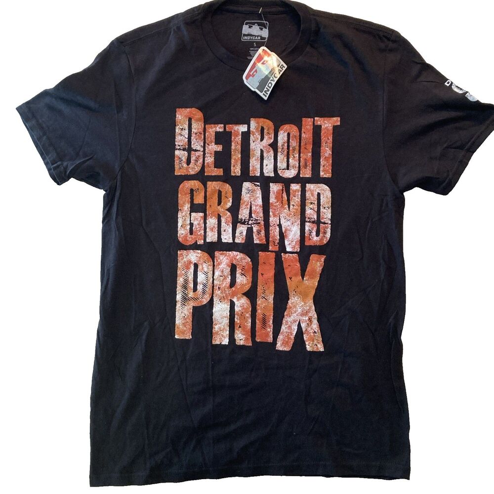 IndyCar Detroit Grand Prix Men’s Small Black T-shirt NWT Back To The Streets